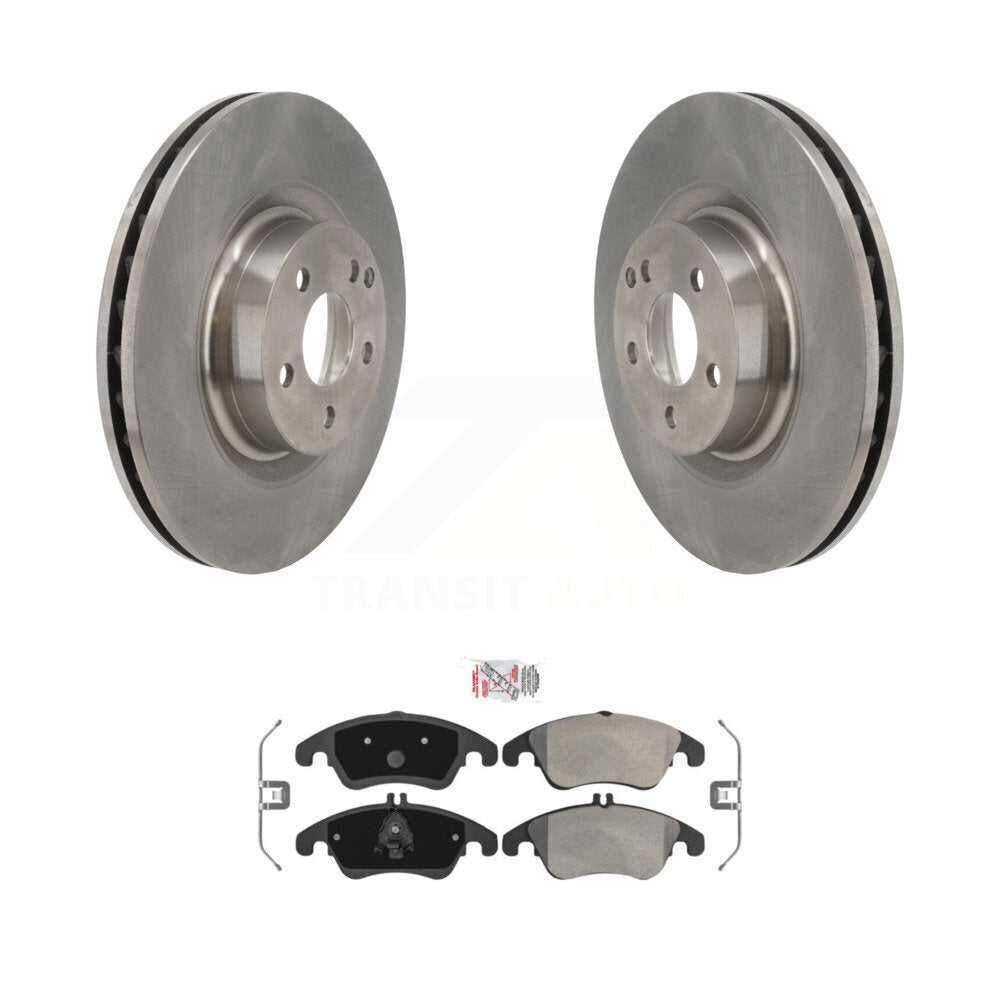 Front Disc Brake Rotors And Semi-Metallic Pads Kit For Mercedes-Benz C250 E400 E550 K8A-104533