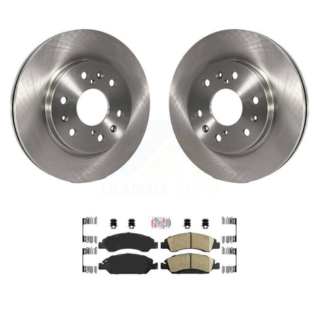 Front Brake Rotors Ceramic Pad Kit For GMC Sierra 1500 Chevrolet Silverado Cadillac Tahoe K8A-104555