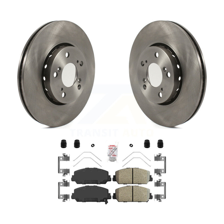 Front Disc Brake Rotors And Ceramic Pads Kit For Acura RLX K8A-104565