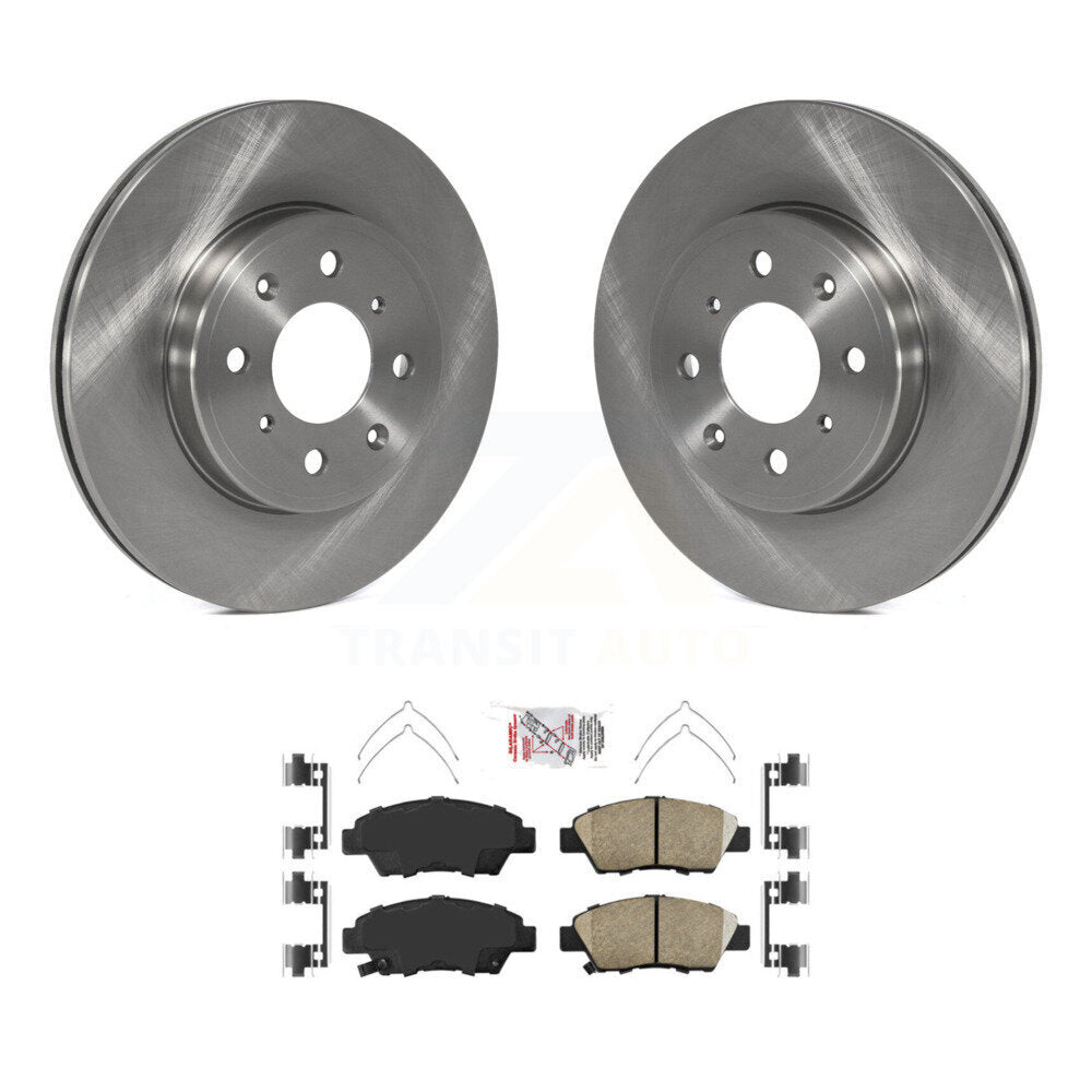 Front Disc Brake Rotors And Ceramic Pads Kit For 2015-2020 Honda Fit K8A-104591