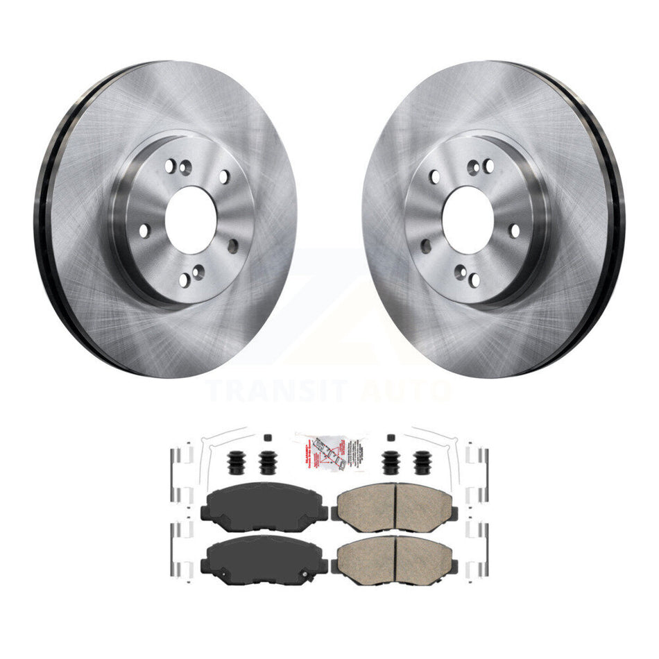 Front Disc Brake Rotors And Ceramic Pads Kit For Honda Pilot Accord K8A-104596