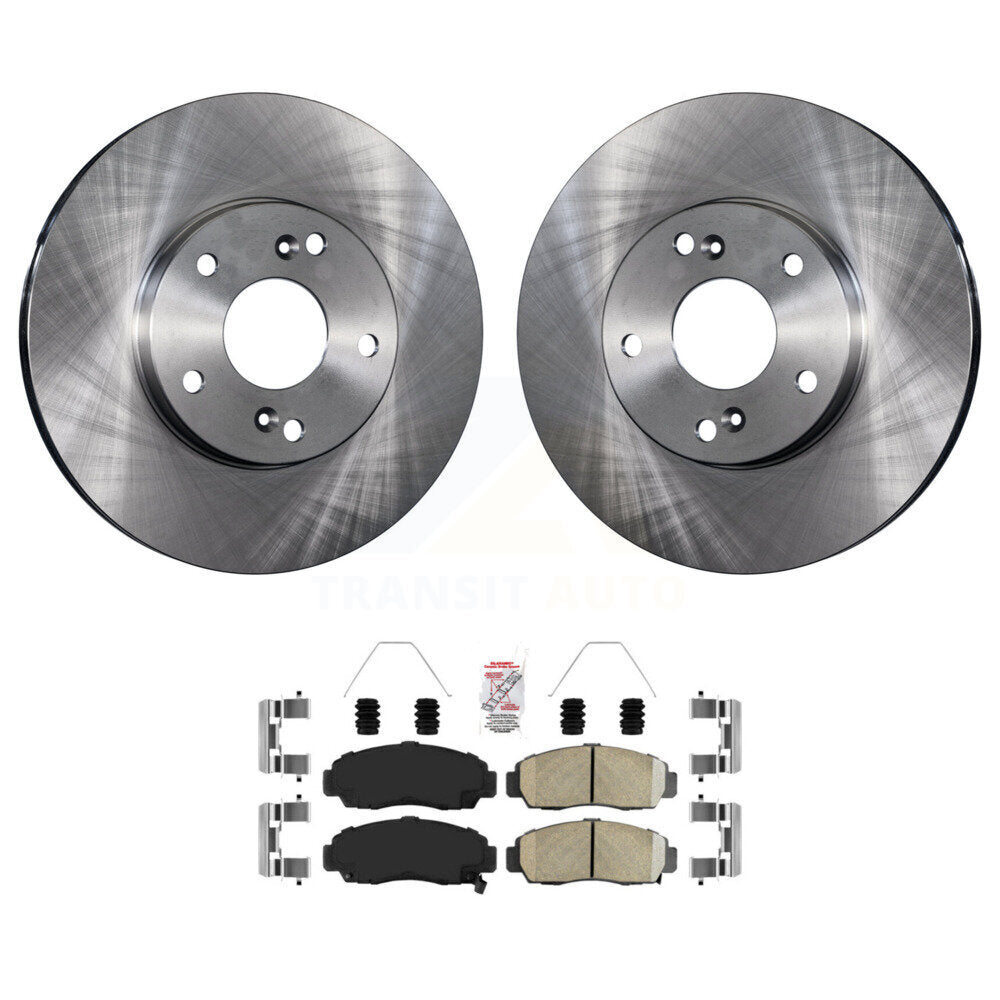 Front Brake Rotor & Ceramic Pad Kit For 2005 Honda Accord With 282mm Diameter K8A-104597