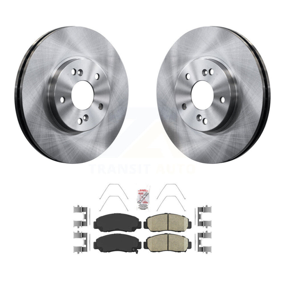 Front Disc Brake Rotors And Ceramic Pads Kit For Honda Accord K8A-104599