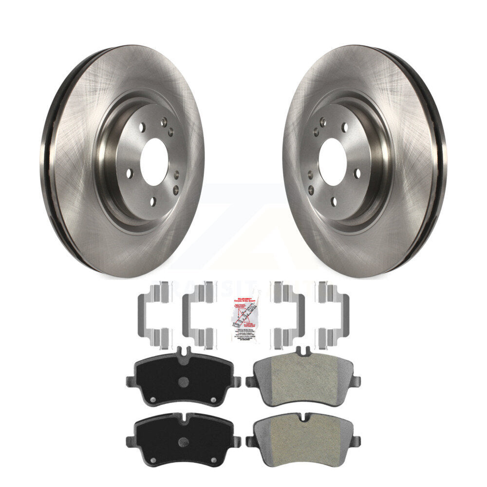 Front Brake Rotors Semi-Metallic Pad Kit For 2004 Mercedes-Benz C320 Wagon/Coupe with RWD K8A-104610