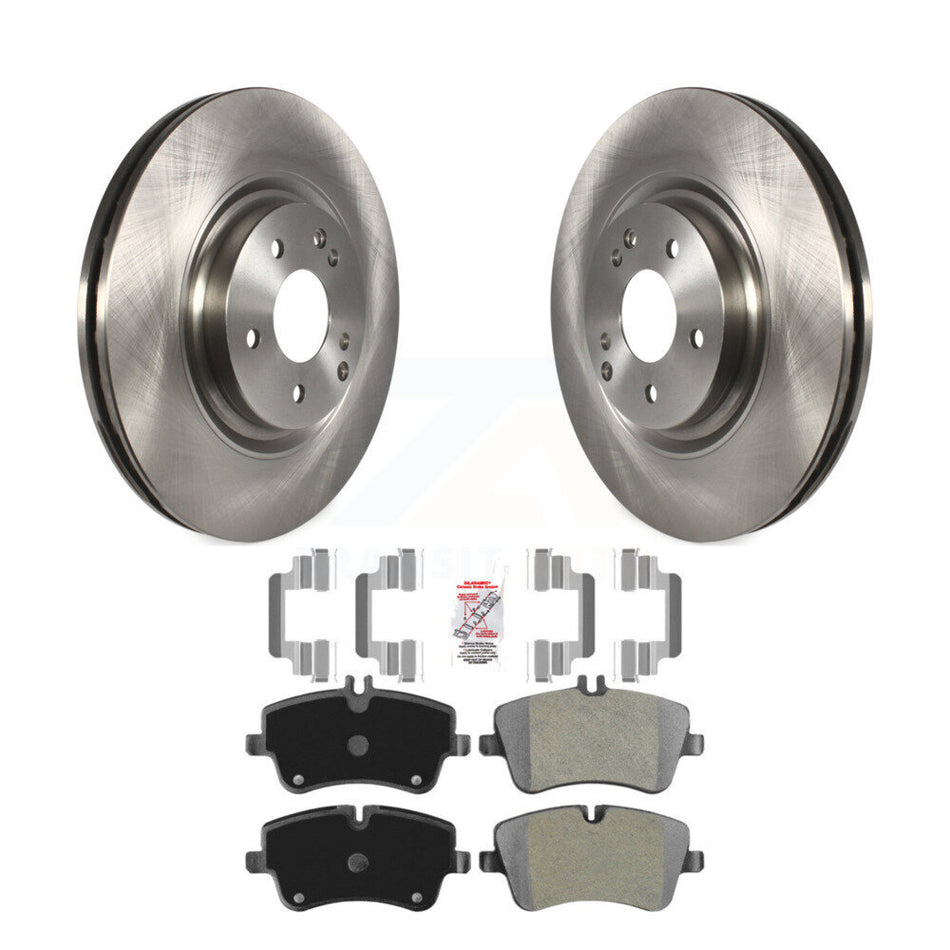Front Brake Rotors Semi-Metallic Pad Kit For 2004 Mercedes-Benz C320 Wagon/Coupe with RWD K8A-104610