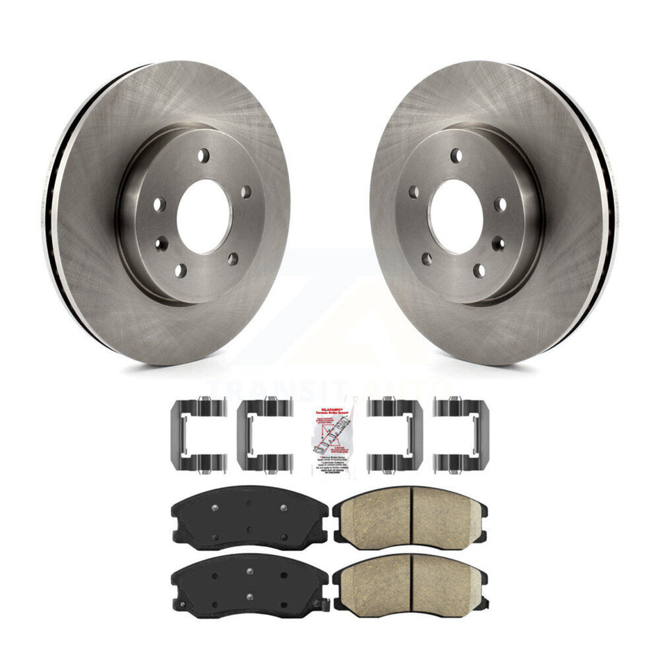 Front Brake Rotor Ceramic Pad Kit For Chevrolet Equinox Pontiac Torrent Saturn Vue Suzuki K8A-104614