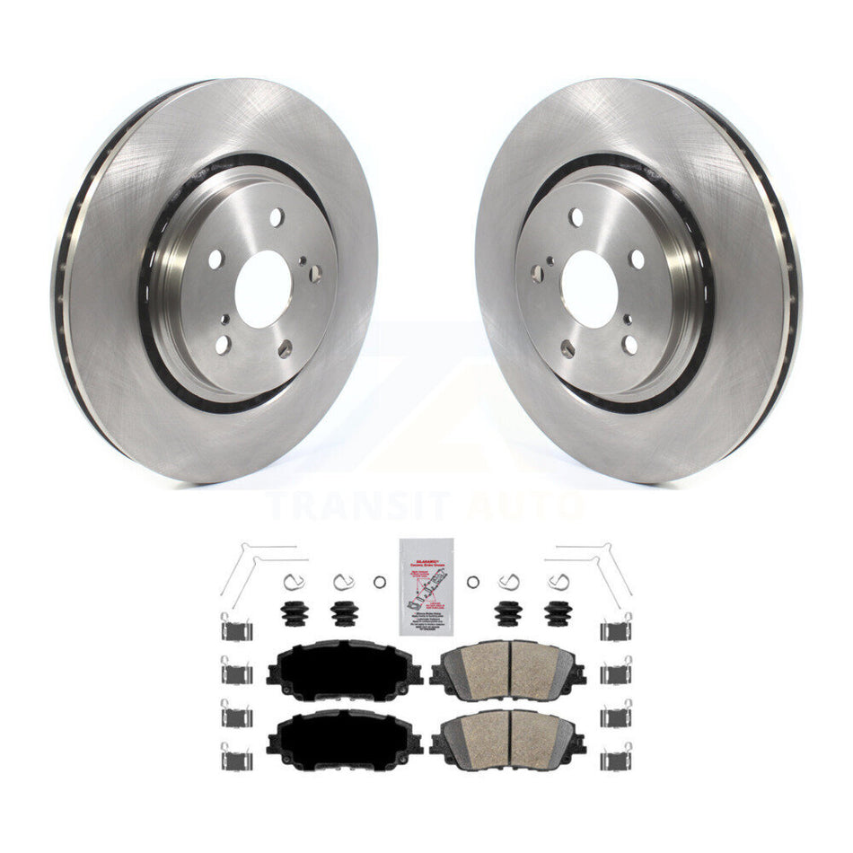 Front Disc Brake Rotors & Ceramic Pad Kit For 2020-2023 Toyota Camry XSE With TRD Package K8A-104620