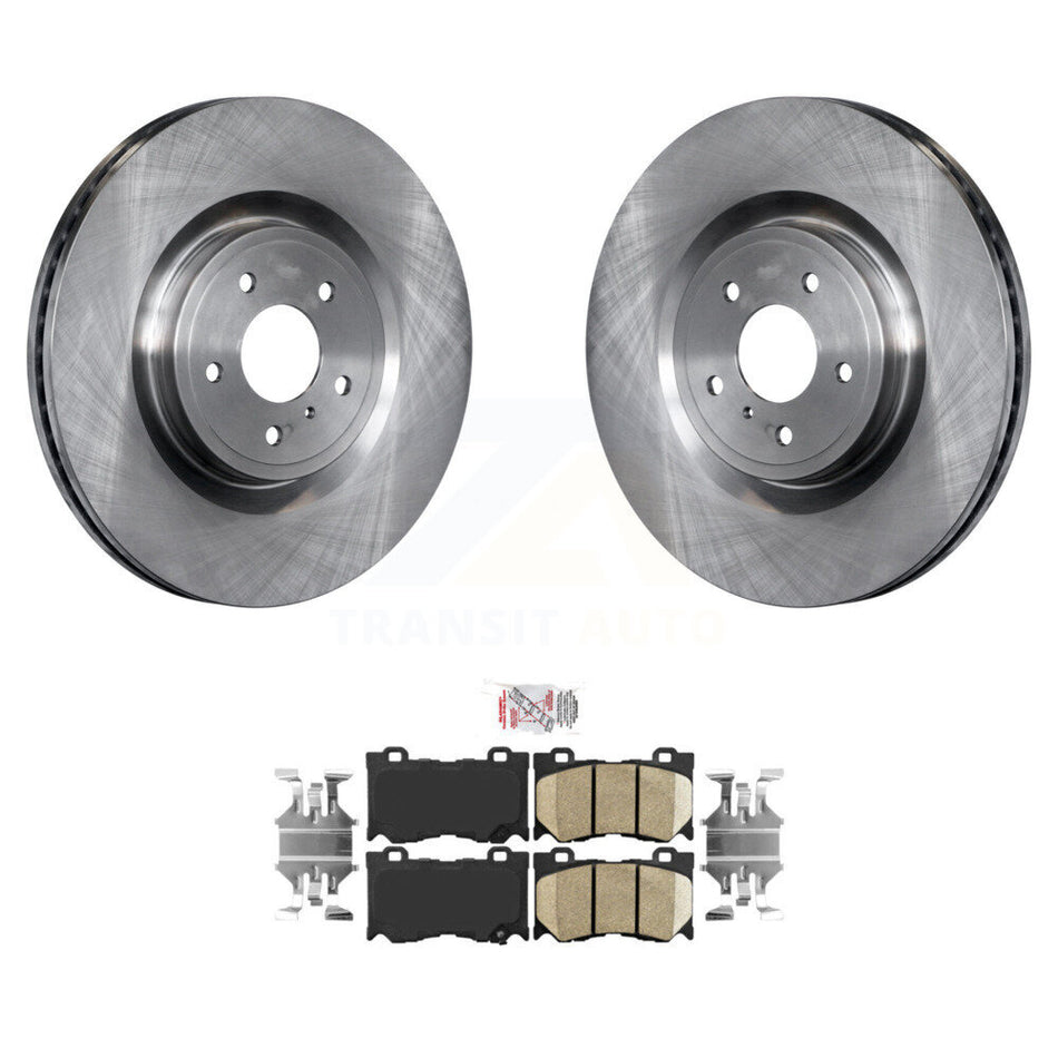 Front Brake Rotors & Ceramic Pad Kit For INFINITI Q50 G37 Nissan 370Z Q60 M37 FX50 Z QX70 K8A-104635