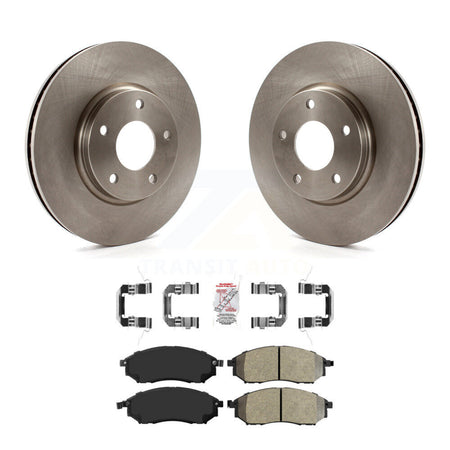 Front Disc Brake Rotors And Semi-Metallic Pads Kit For INFINITI Q45 M45 K8A-104667