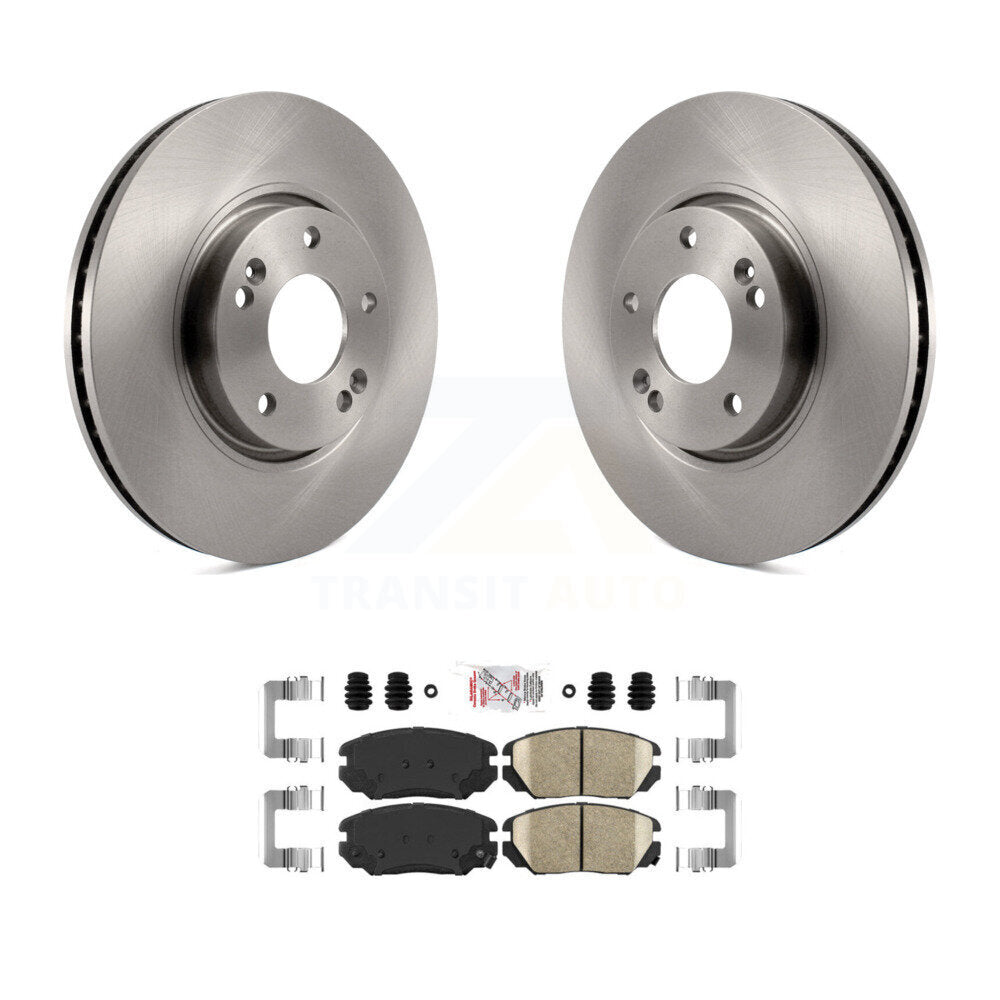 Front Disc Brake Rotors And Ceramic Pads Kit For 2006-2010 Hyundai Sonata 3.3L K8A-104682
