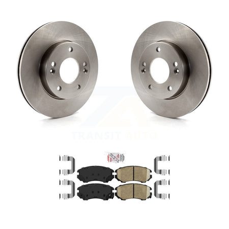 Front Disc Brake Rotors And Ceramic Pads Kit For 2010-2011 Kia Soul 1.6L K8A-104685