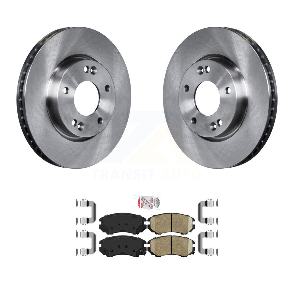 Front Disc Brake Rotors And Ceramic Pads Kit For 2010-2011 Kia Soul 2.0L K8A-104686