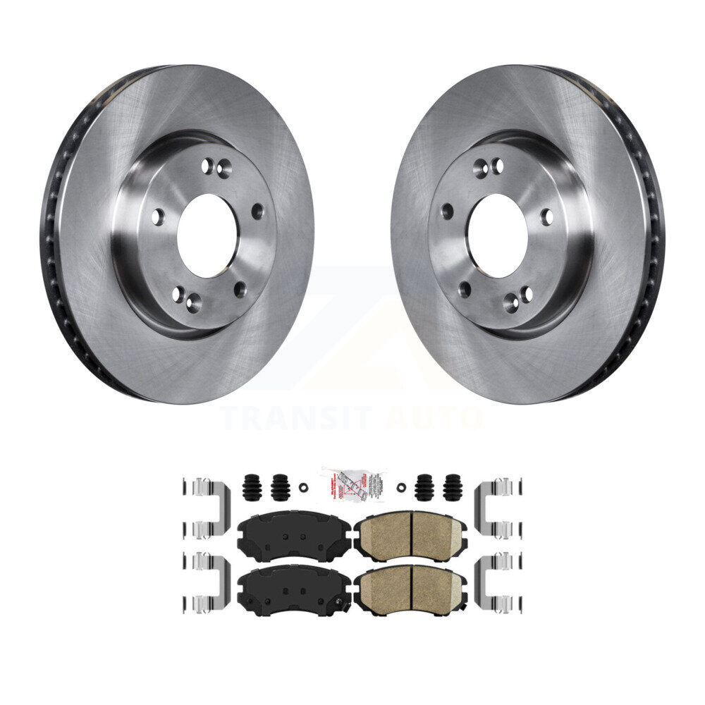 Front Disc Brake Rotors And Ceramic Pads Kit For 2010-2011 Kia Soul 2.0L K8A-104688