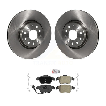 Front Disc Brake Rotor Semi-Metallic Pad Kit For Volkswagen Tiguan Passat Audi Q3 Quattro K8A-104701