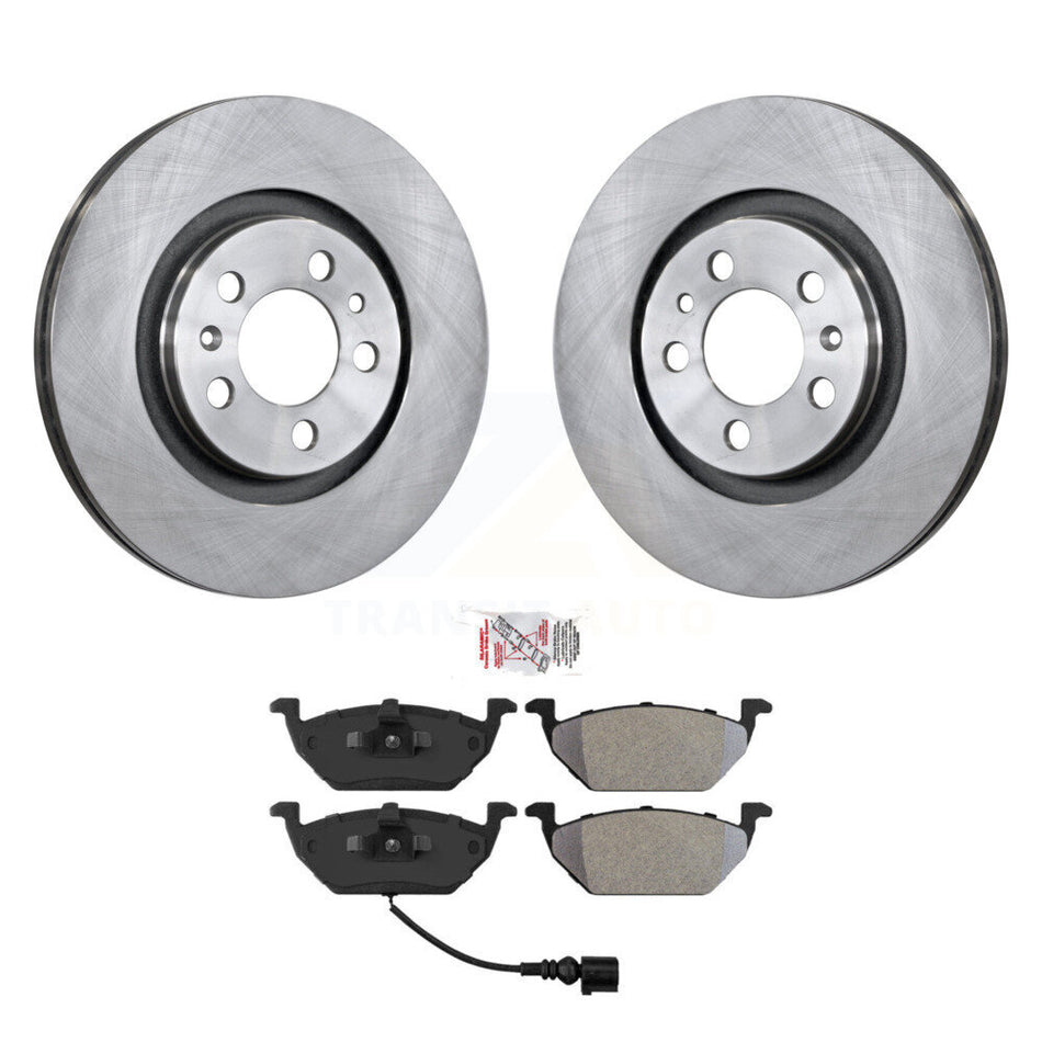 Front Disc Brake Rotors And Semi-Metallic Pads Kit For Volkswagen Jetta Golf Beetle City K8A-104728