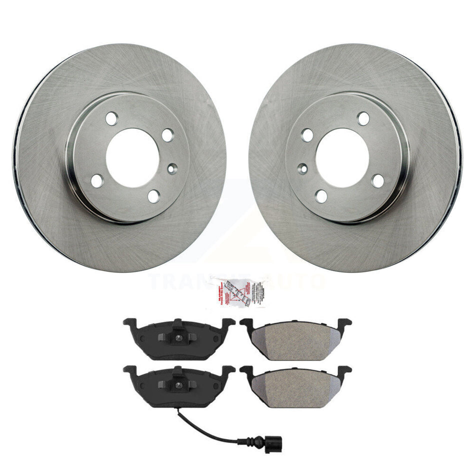 Front Brake Rotor And Semi-Metallic Pad Kit For 1999 Volkswagen Jetta 1.9L Old Body Style K8A-104731