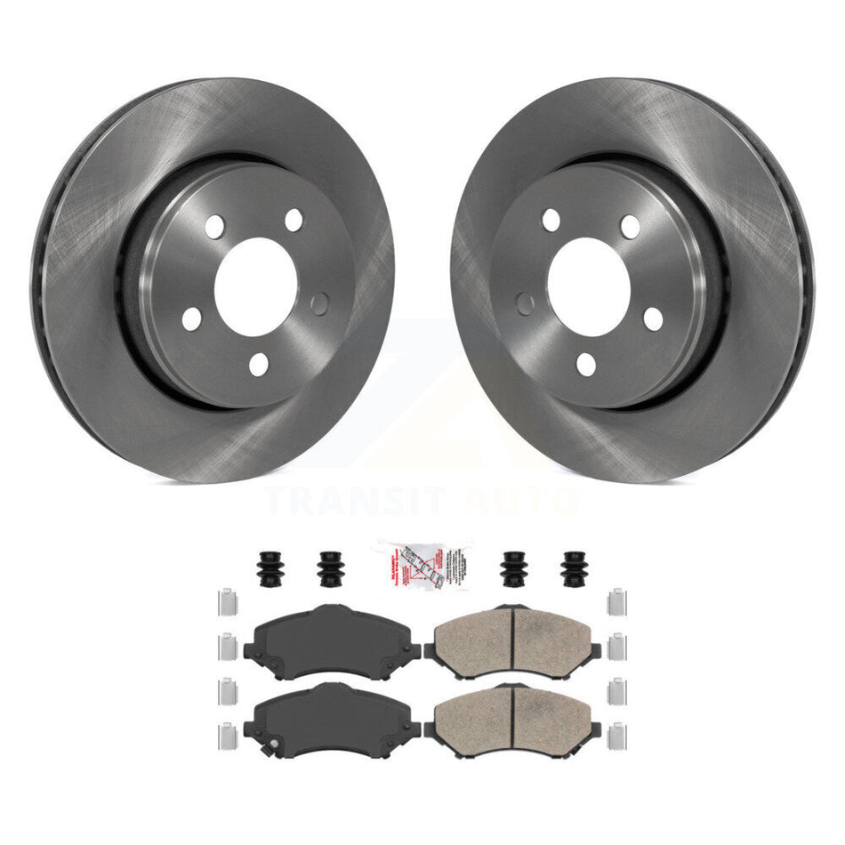 Front Disc Brake Rotors And Ceramic Pads Kit For Jeep Liberty Dodge Nitro K8A-104755