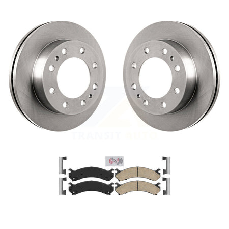 Front Brake Rotors Ceramic Pad Kit For GMC Chevrolet Savana 3500 Express Sierra Silverado K8A-104761