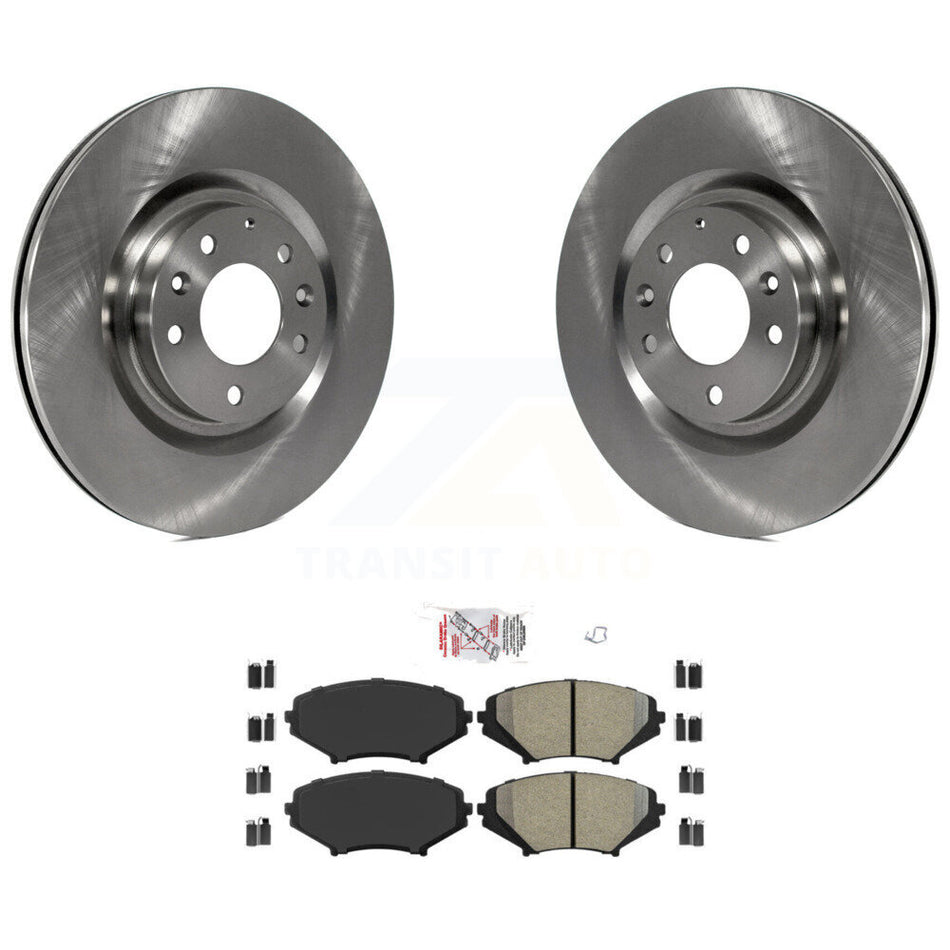 Front Disc Brake Rotors And Semi-Metallic Pads Kit For Mazda RX-8 K8A-104763