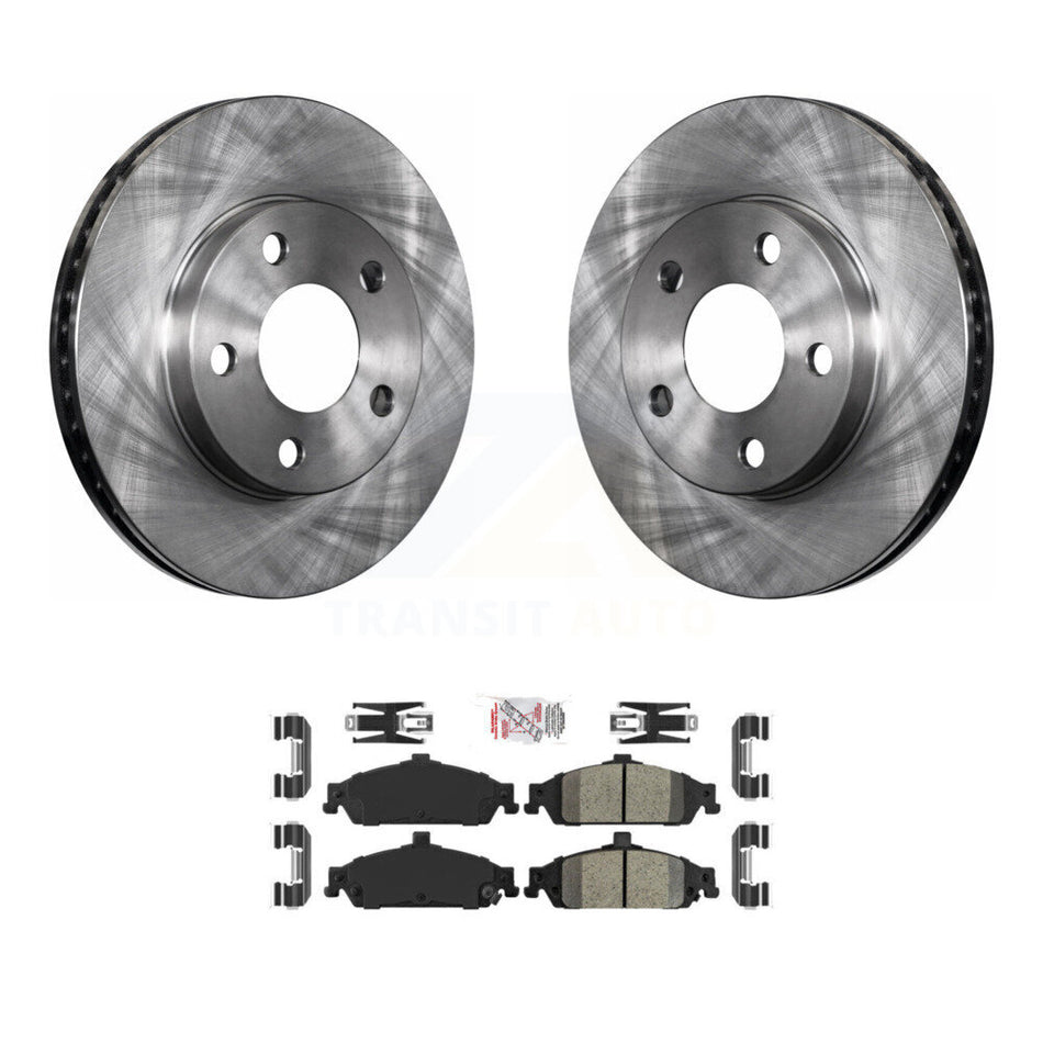 Front Brake Rotors Ceramic Pad Kit For Pontiac Grand Am Chevrolet Malibu Oldsmobile Alero K8A-104768