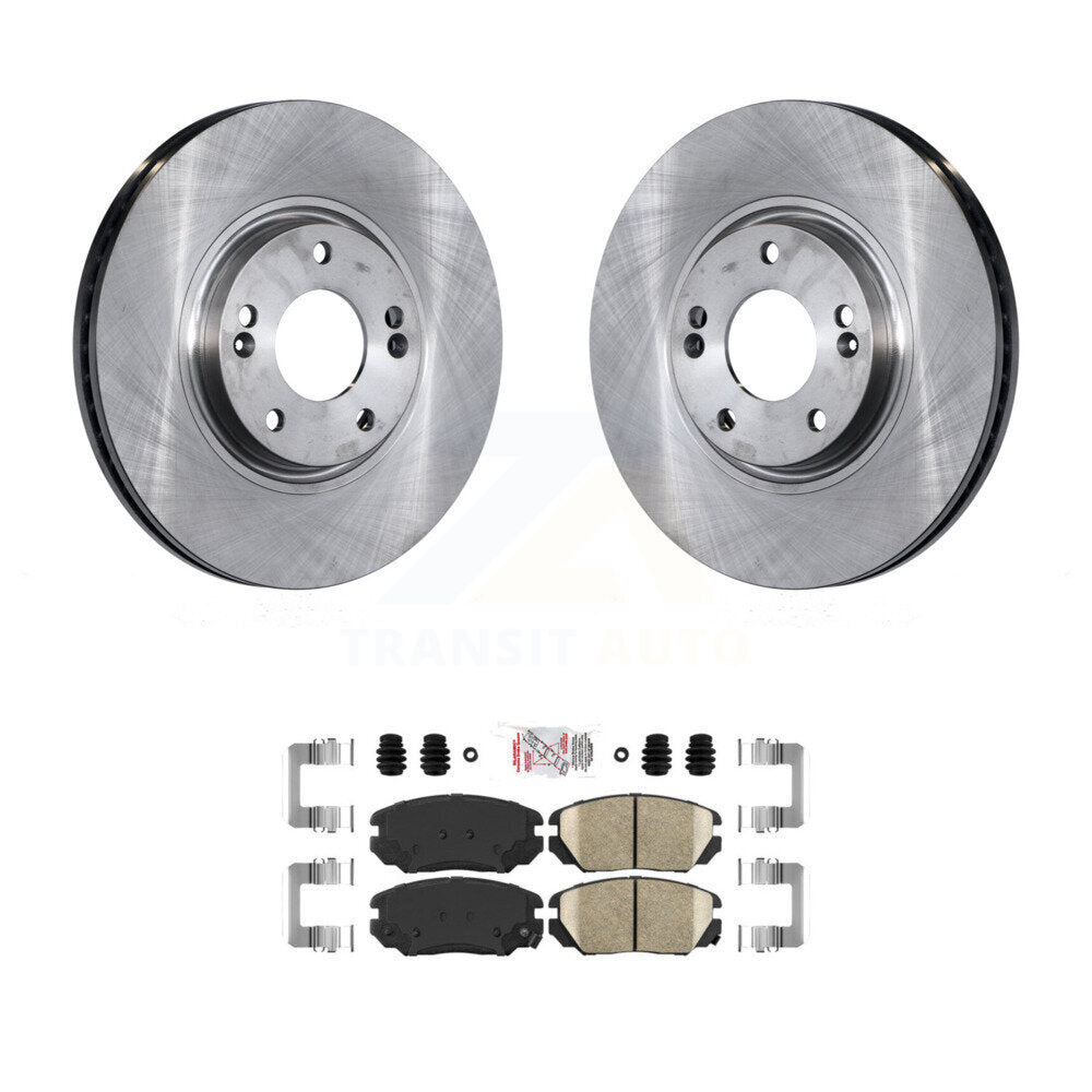 Front Disc Brake Rotors And Ceramic Pads Kit For Hyundai Azera Kia Amanti K8A-104779