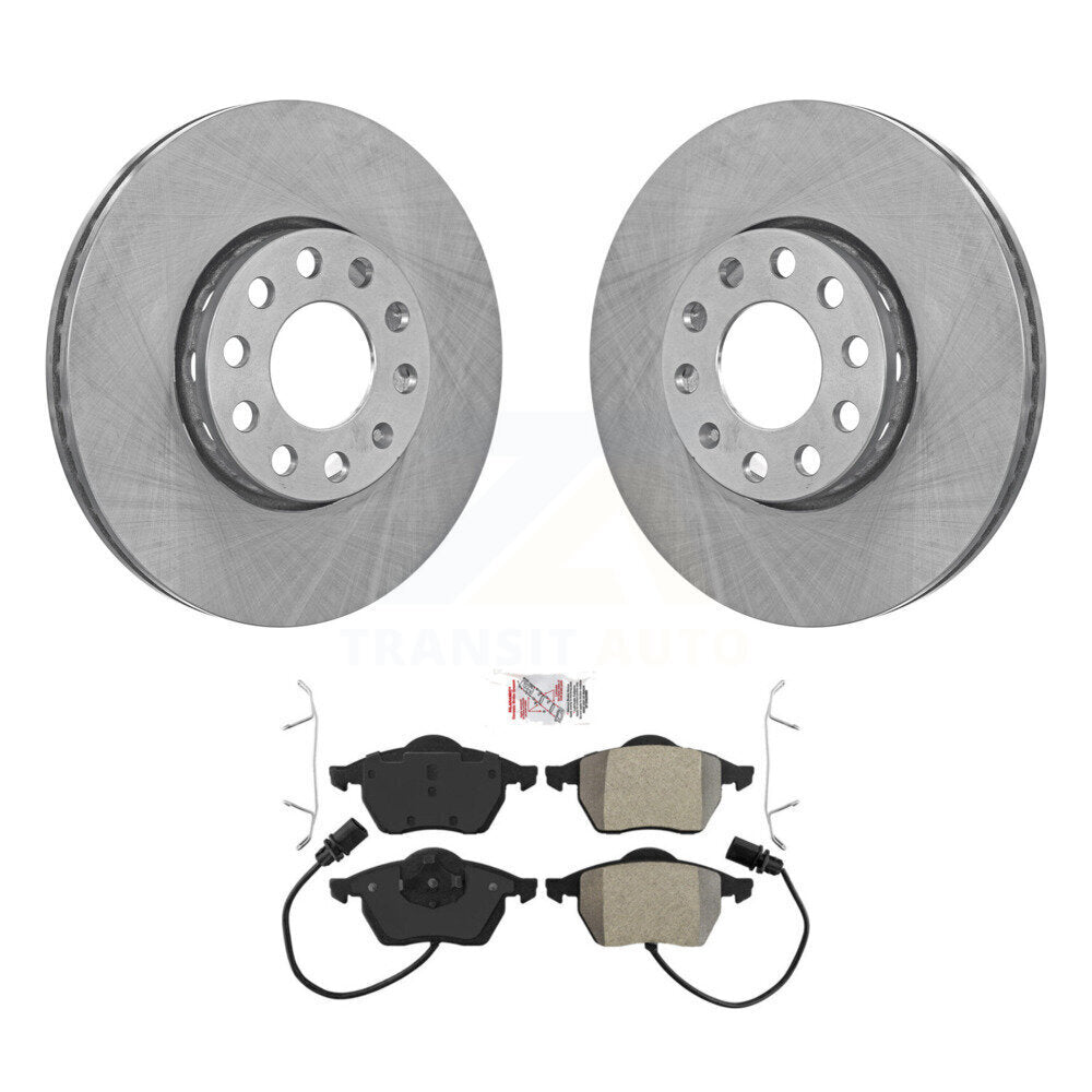 Front Disc Brake Rotor And Semi-Metallic Pad Kit For Audi A4 Quattro Volkswagen Passat A6 K8A-104787
