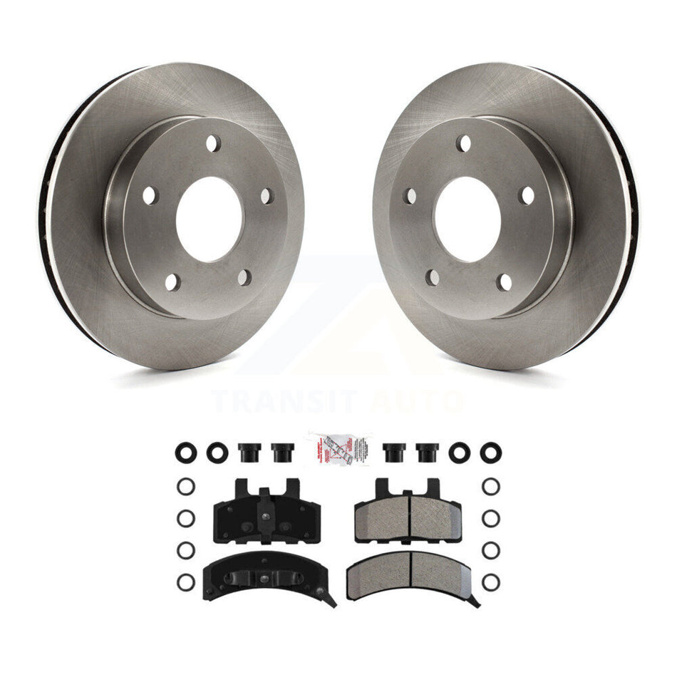 Front Disc Brake Rotors And Semi-Metallic Pads Kit For 1994-1999 Dodge Ram 1500 4WD K8A-104789