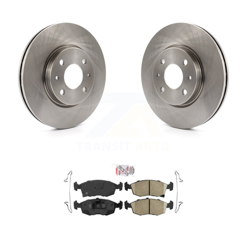 Front Disc Brake Rotors And Ceramic Pads Kit For Fiat 500 K8A-104800