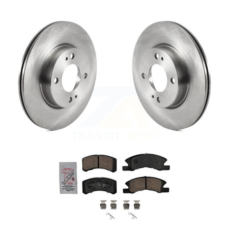 Front Disc Brake Rotors And Ceramic Pads Kit For 2017-2024 Mitsubishi Mirage G4 K8A-104810