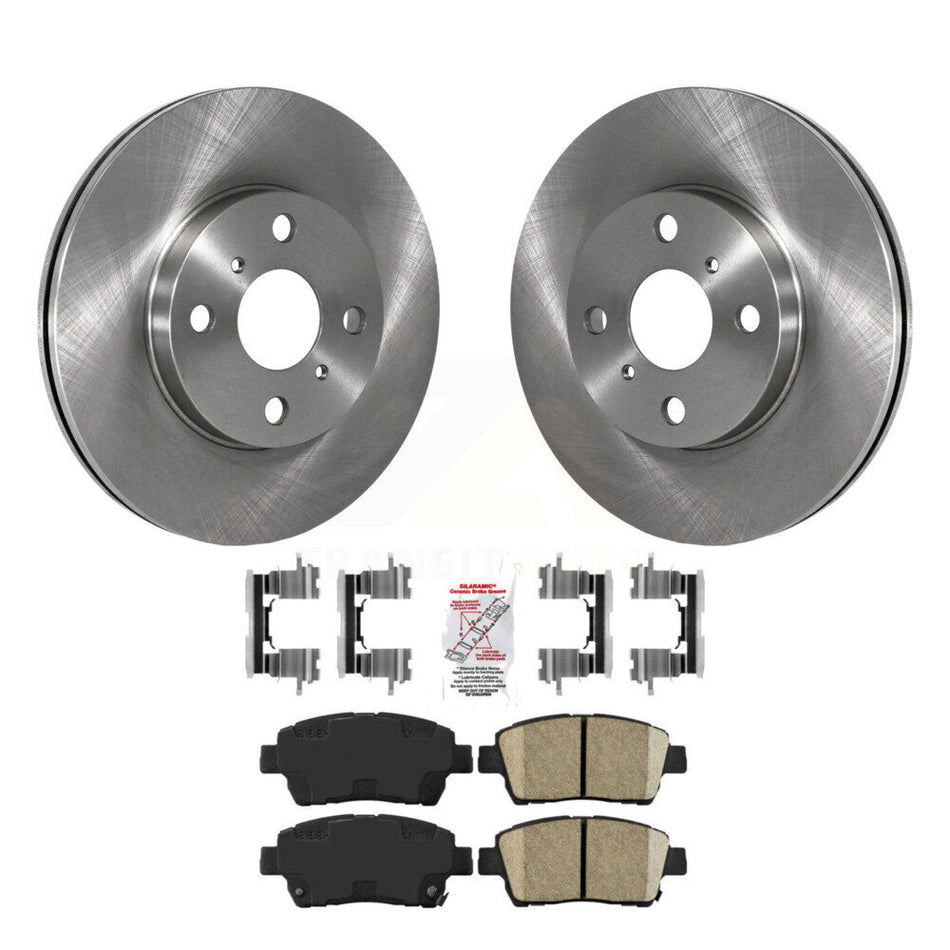 Front Disc Brake Rotors And Ceramic Pads Kit For 2004-2006 Scion xB xA K8A-104812