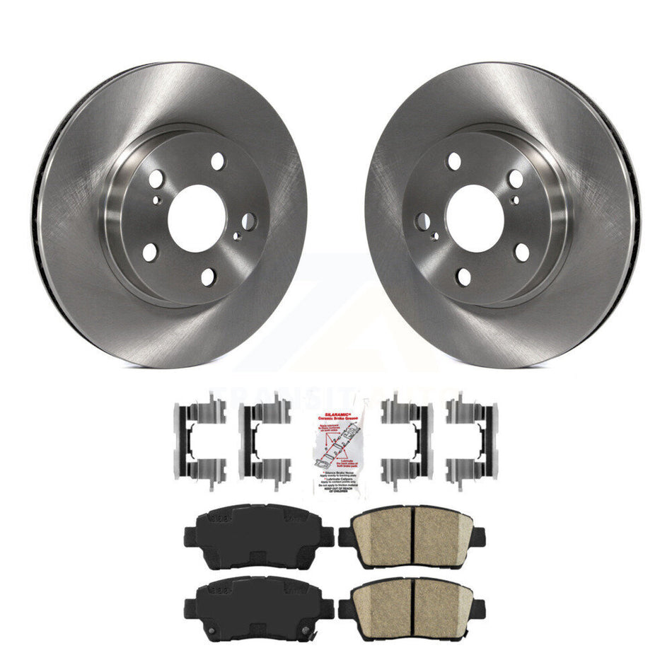 Front Disc Brake Rotors And Ceramic Pads Kit For 2004-2009 Toyota Prius K8A-104816