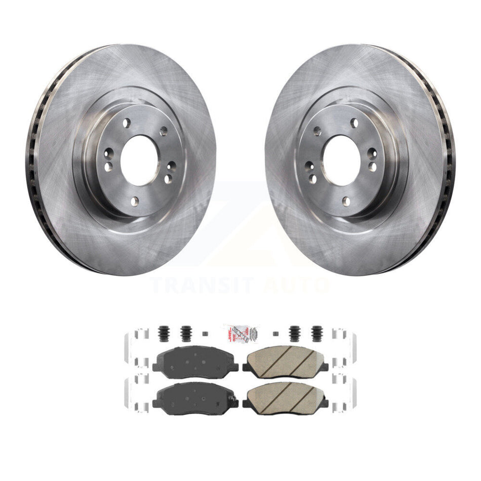 Front Disc Brake Rotors And Ceramic Pads Kit For 2013-2016 Hyundai Santa Fe XL 3.3L K8A-104829