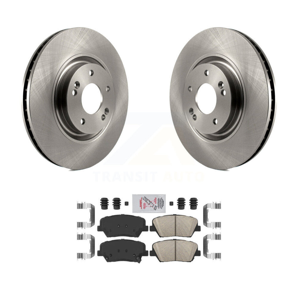 Front Disc Brake Rotors And Ceramic Pads Kit For 2012-2017 Hyundai Azera K8A-104834