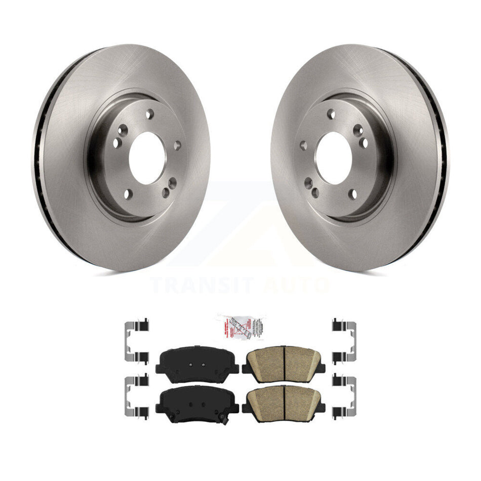 Front Disc Brake Rotors And Ceramic Pads Kit For 2014-2017 Kia Rondo K8A-104837