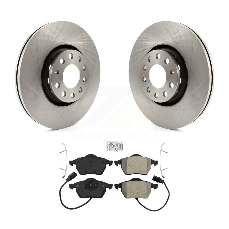 Front Disc Brake Rotors And Semi-Metallic Pads Kit For Audi A4 Quattro A6 S6 S4 K8A-104846
