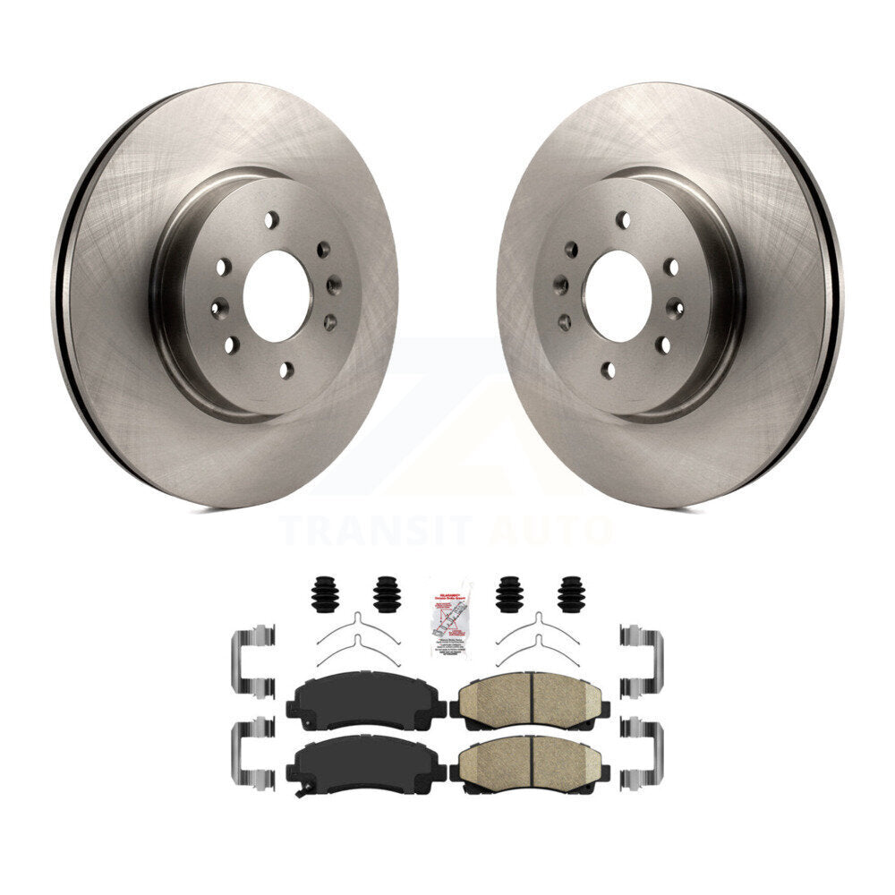 Front Disc Brake Rotors And Ceramic Pads Kit For 2009-2014 Acura TL K8A-104852