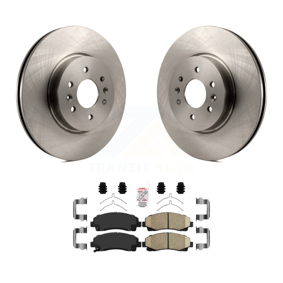 Front Disc Brake Rotors And Ceramic Pads Kit For 2009-2014 Acura TL K8A-104852