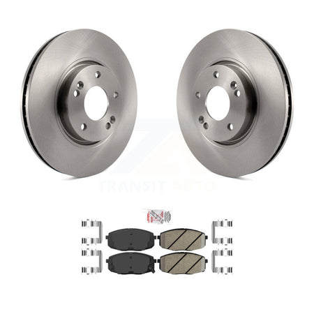 Front Disc Brake Rotors And Ceramic Pads Kit For Kia Forte Koup Forte5 K8A-104861