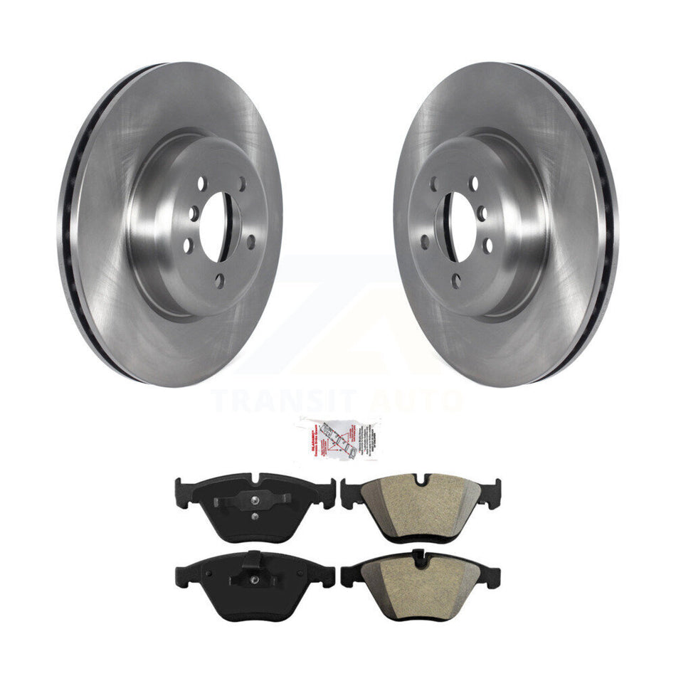 Front Disc Brake Rotors And Semi-Metallic Pads Kit For 2012 BMW 335i Convertible/Coupe K8A-104865