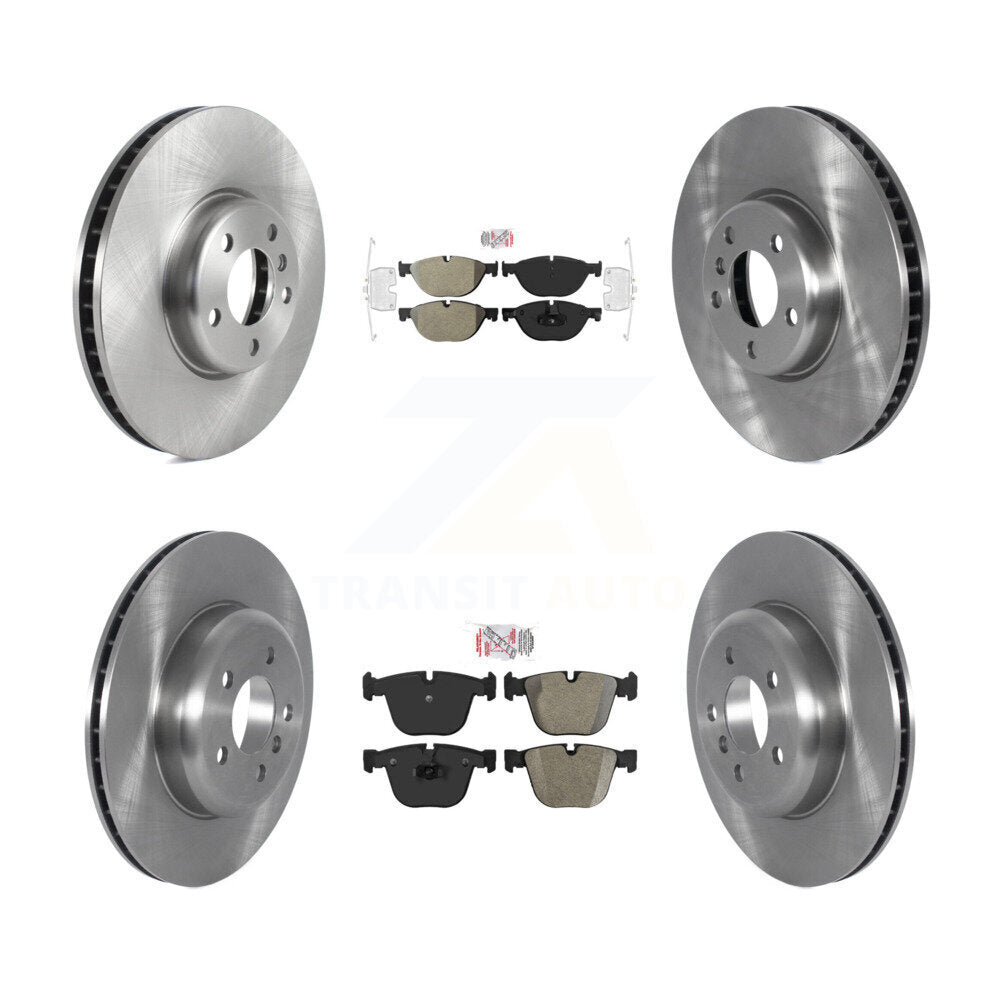 Front Rear Semi-Metallic Pad & Brake Rotors Kit (6Pc) For BMW 535i GT xDrive 740Li 740i 7 K8A-104882