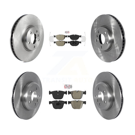 Front Rear Semi-Metallic Pad & Brake Rotors Kit (6Pc) For BMW 535i GT xDrive 740Li 740i 7 K8A-104882