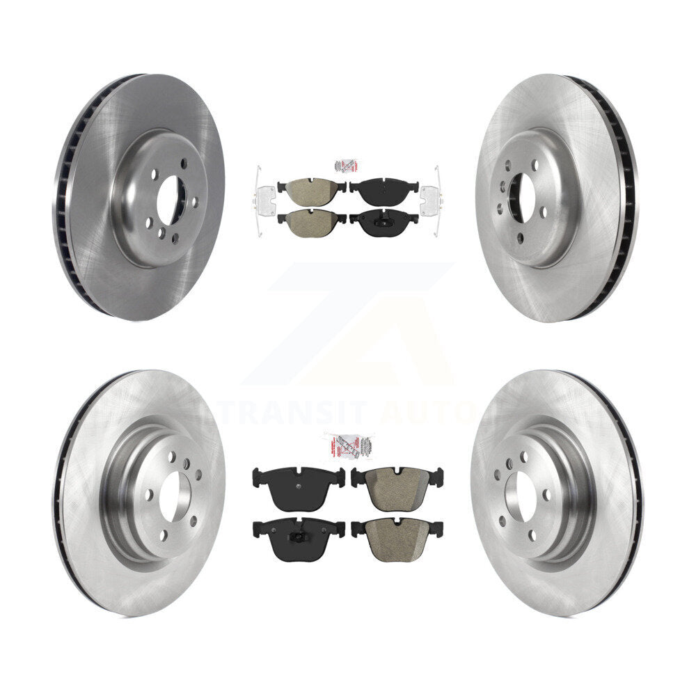 Front Rear Semi-Metallic Pad Disc Brake Rotor Kit (6Pc) For BMW 750i xDrive 750Li 550i GT K8A-104883