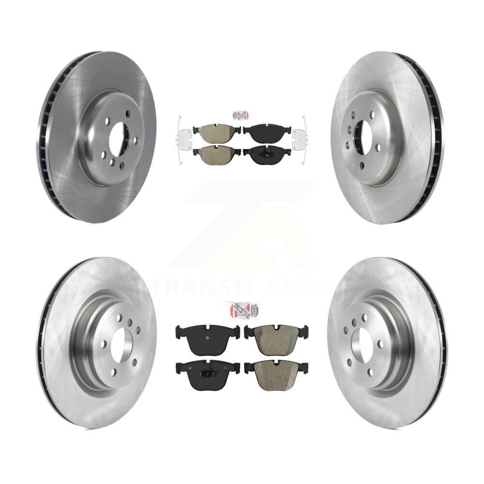 Front Rear Semi-Metallic Pad Disc Brake Rotor Kit (6Pc) For BMW 750i xDrive 750Li 550i GT K8A-104883