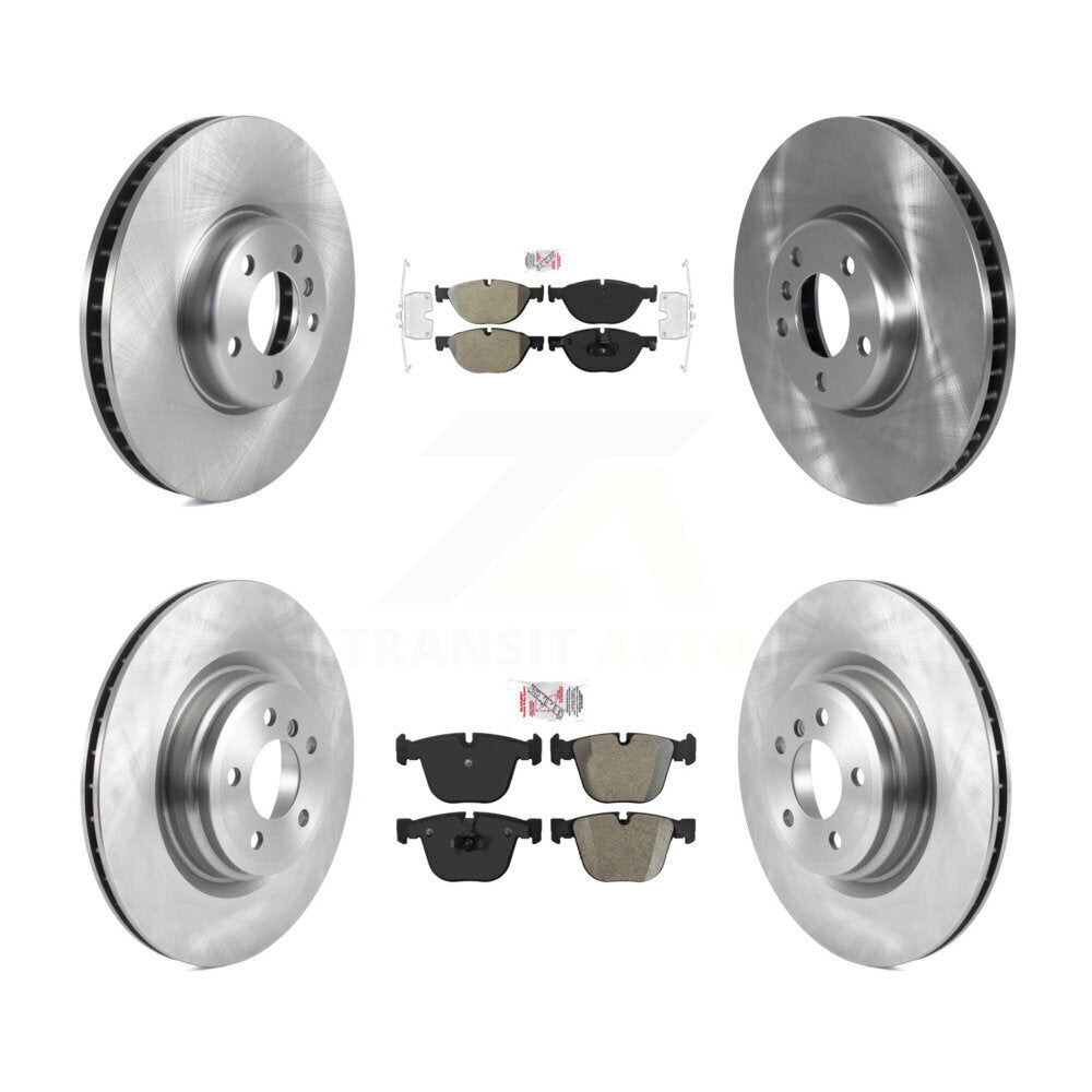Front Rear Semi-Metallic Pads And Disc Brake Rotors Kit (6Pc) For 2013 BMW ActiveHybrid 7 K8A-104884