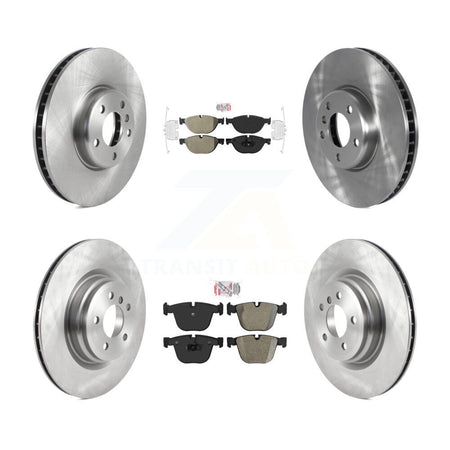 Front Rear Semi-Metallic Pads And Disc Brake Rotors Kit (6Pc) For 2013 BMW ActiveHybrid 7 K8A-104884