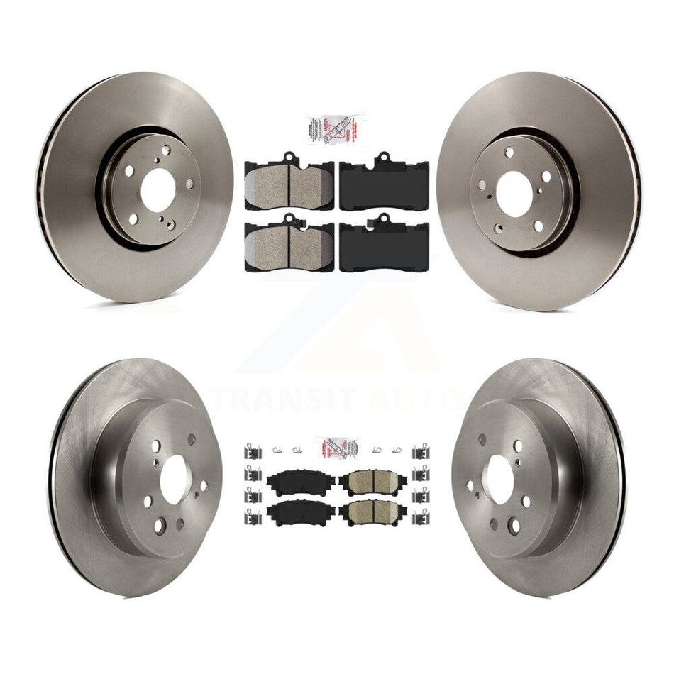 Front Semi-Metallic Rear Ceramic Pad & Brake Rotor Kit (6Pc) For Lexus IS350 IS300 IS200t K8A-104889