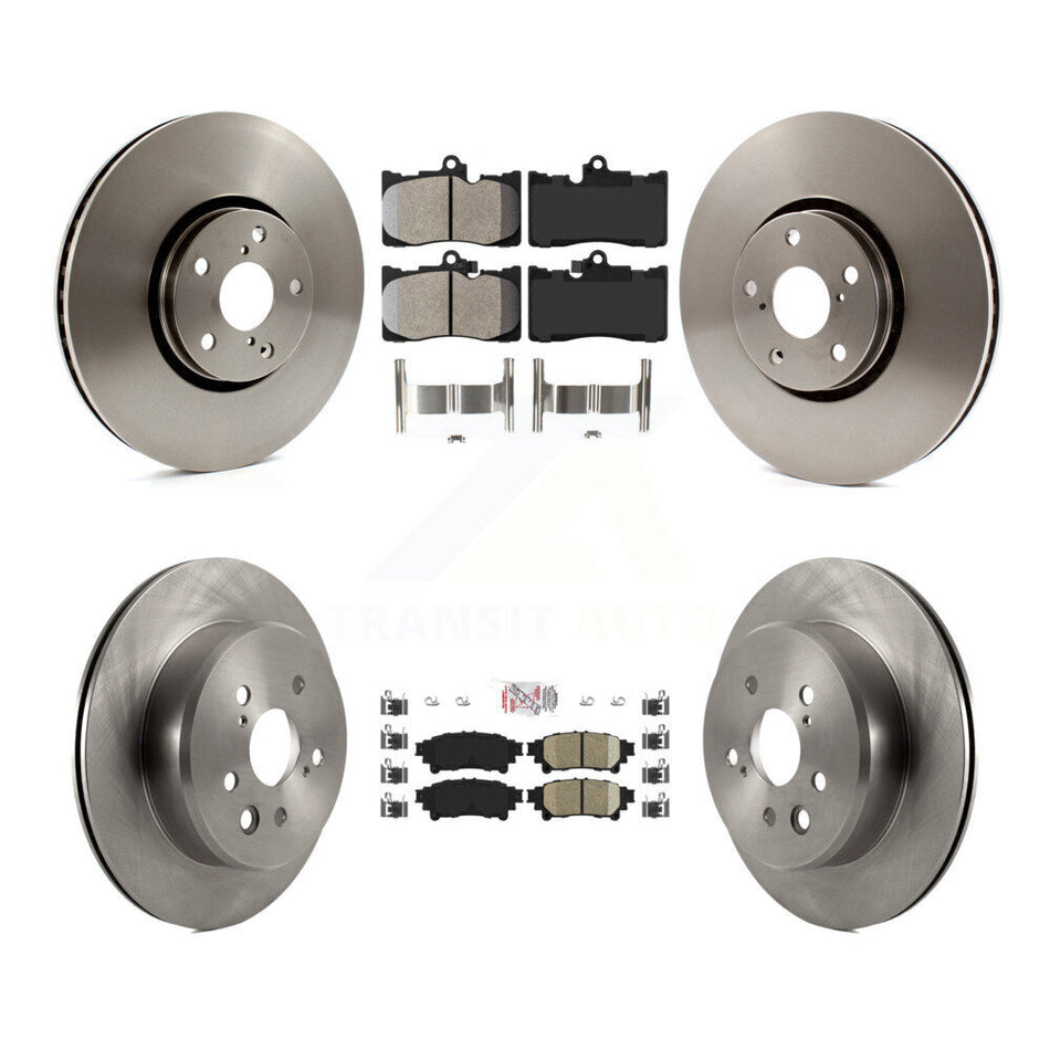 Front Semi-Metallic Rear Ceramic Pad & Brake Rotor Kit (6Pc) For Lexus IS350 IS300 IS200t K8A-104889