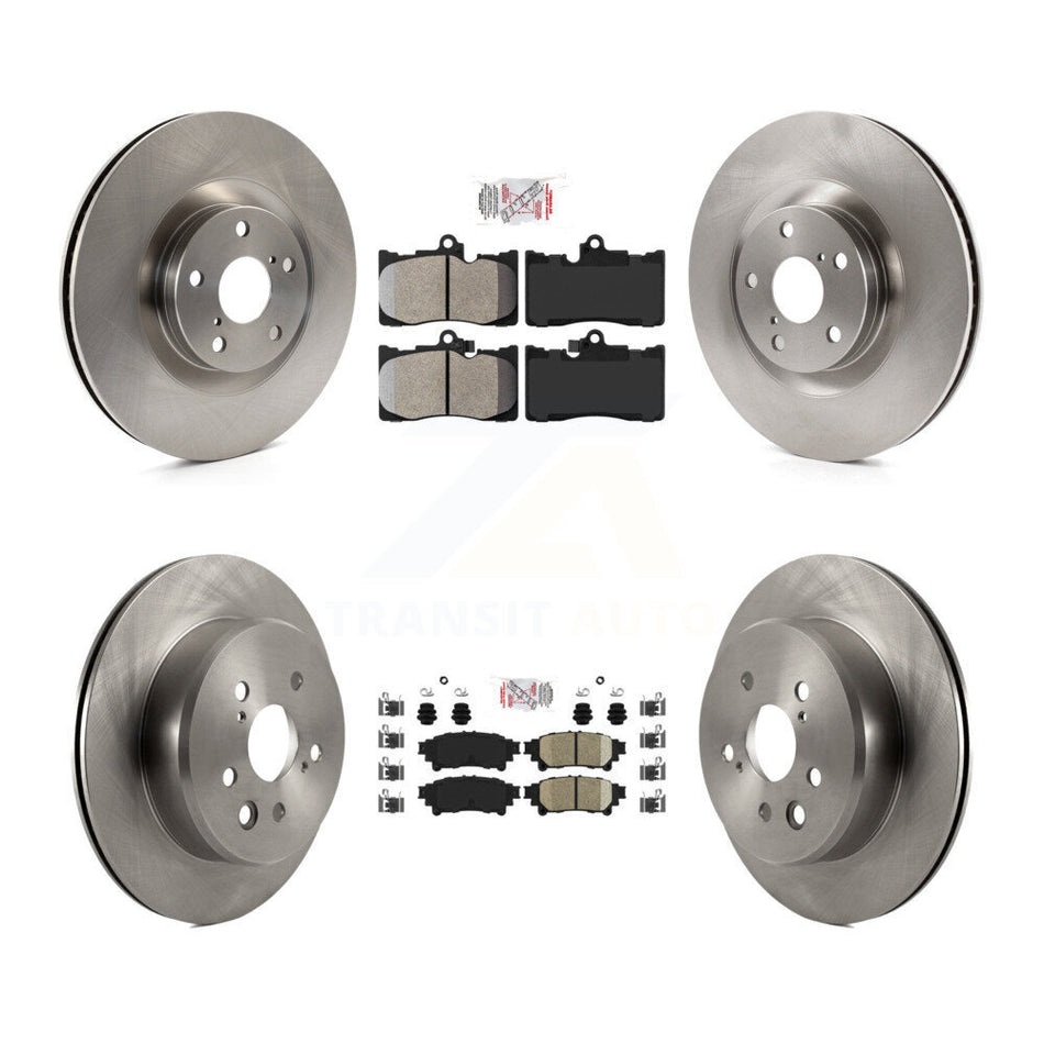 Front Semi-Metallic Rear Ceramic Pad & Brake Rotors Kit (6Pc) For Lexus IS300 IS350 GS350 K8A-104892