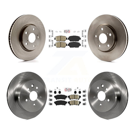 Front Rear Ceramic Pads And Disc Brake Rotors Kit (6Pc) For 2014 Lexus IS250 C F Sport K8A-104895