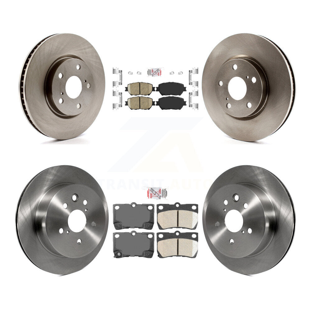 Front Rear Ceramic Pads And Disc Brake Rotors Kit (6Pc) For Lexus IS250 GS300 K8A-104897